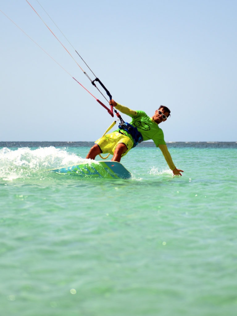 Vincent kite instructor at our kiteboarding school in las terrenas
