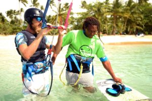 kitesurfing lessons las terrenas dominican republic kiteboard kiteboarding